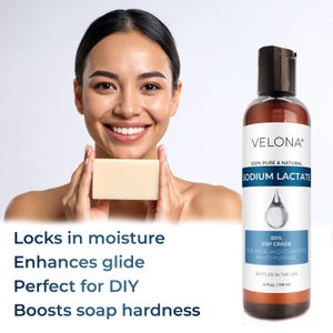 Lactato de sodio al 60 % - 118 ml (4 onzas líquidas) | Conservante natural de grado USP | Para jabones y lociones | Jabón en barra más duro, regulador de pH, sustituto de glicerina imagen 5