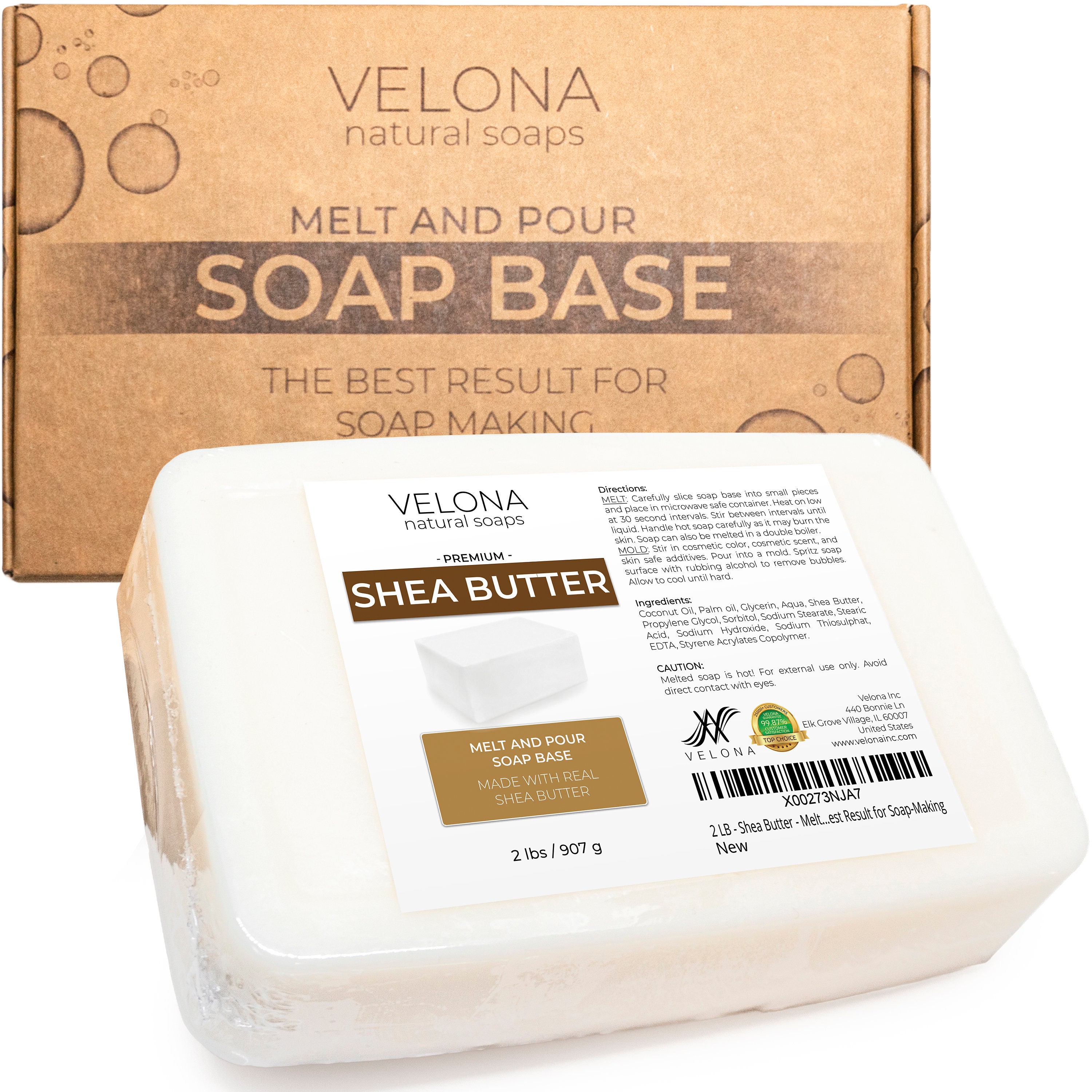 Shea Butter Melt and Pour Soap Base by Velona SLS/SLES Etsy