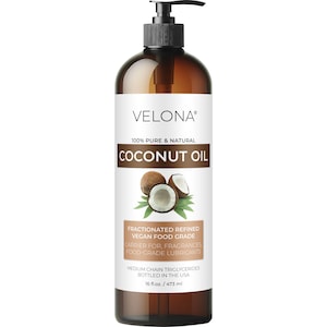 Coconut Oil by Velona 2 Fl Oz - 64 Fl Oz | 100% Pure and Natural Carrier Oil | Fractionated, Ultra Refined