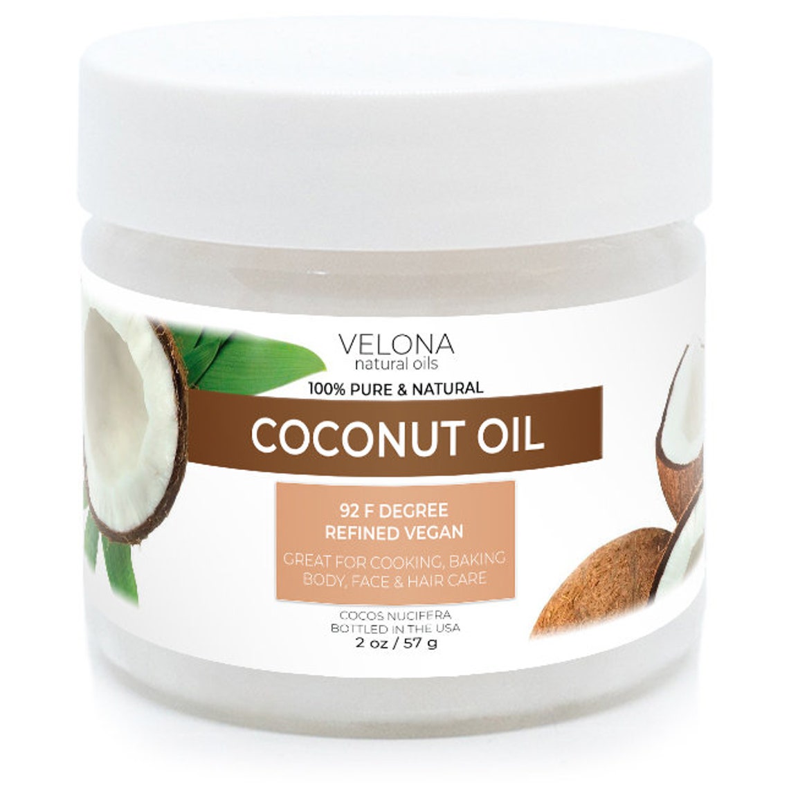 Coconut Oil 92 Degree by Velona 2 oz 7 lb 100 Pure and Etsy
