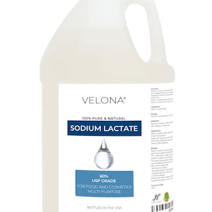 velona Sodium Lactate 60% - 64 Fl Oz USP Grade Natural Preservative For Soap Making, Lotions Harder Bar of Soap pH Regulator