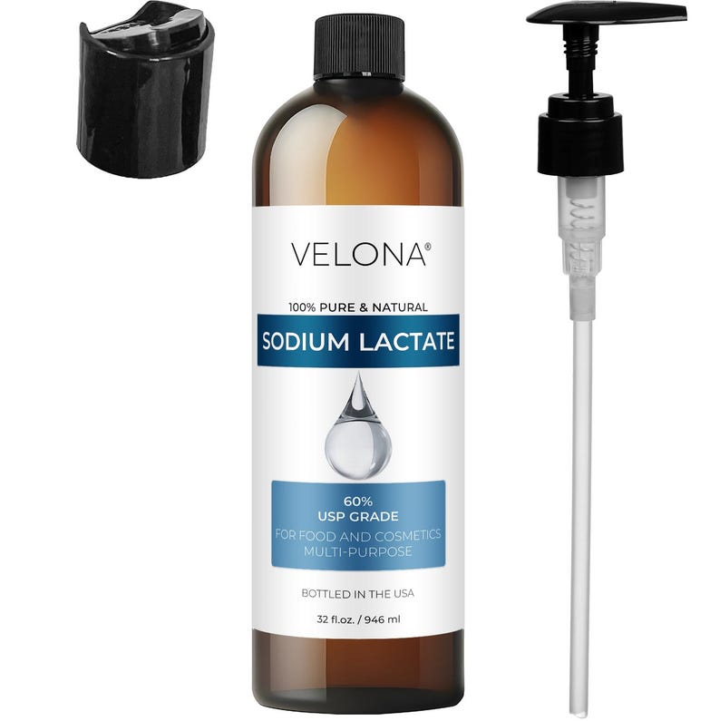 Sodium Lactate 60% - 32 Fl Oz | USP Grade Natural Preservative | For Soap & Lotions | Harder Bar of Soap, pH Regulator, Glycerin substitute image 6