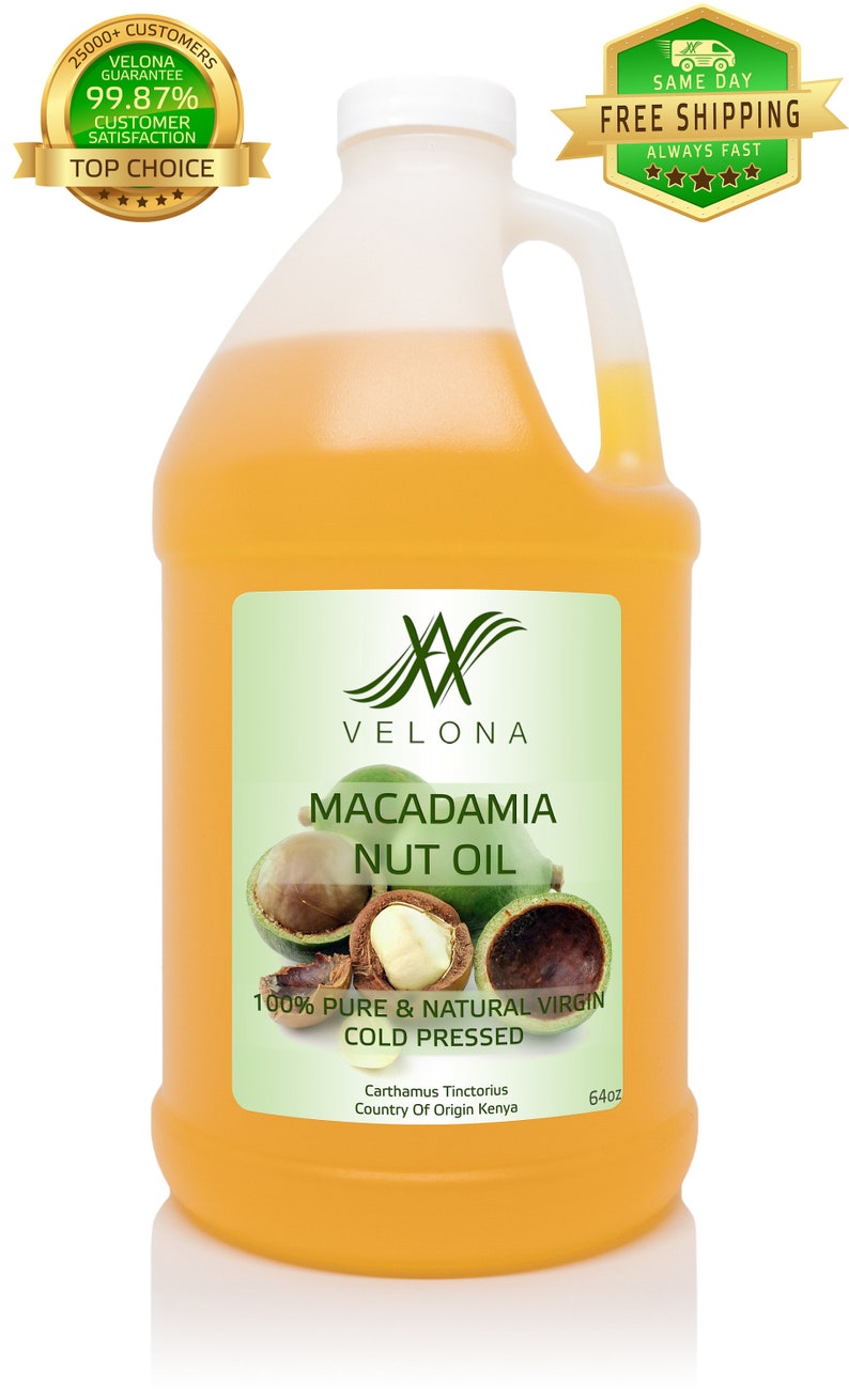Macadamia Nut Oil by Velona 2 oz 7 lb 100 Pure and Etsy