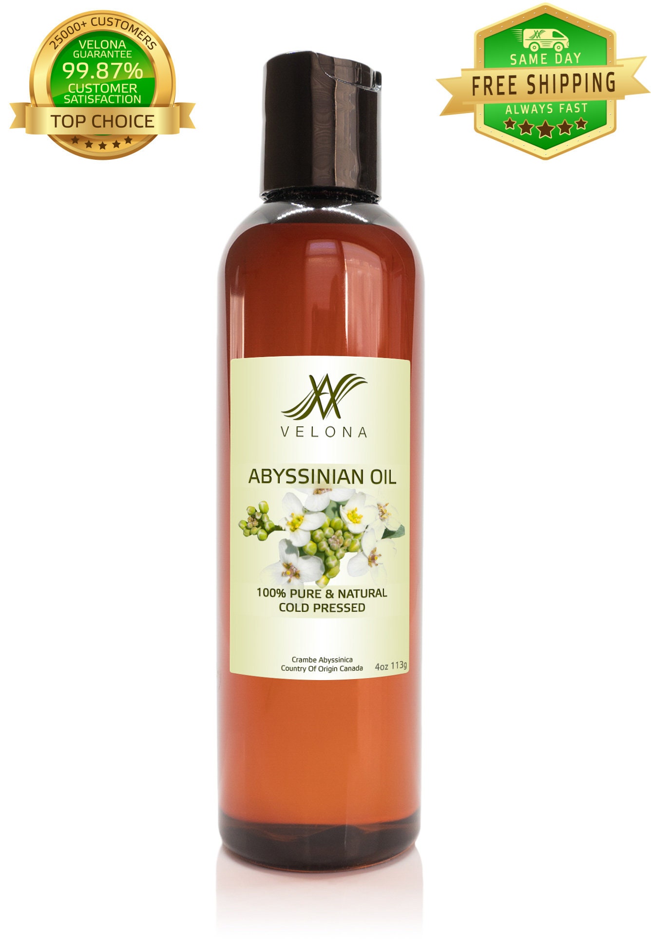 Abyssinian Oil by Velona 2 oz 7 lb 100 Pure and Natural Etsy