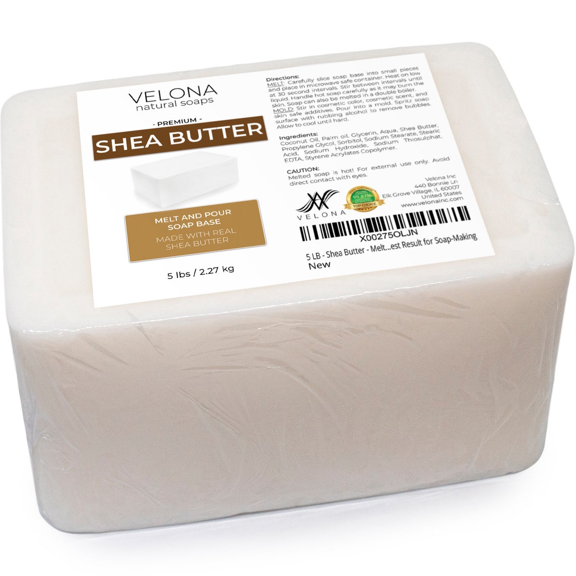 Shea Butter Melt and Pour Soap Base by Velona SLS/SLES Etsy