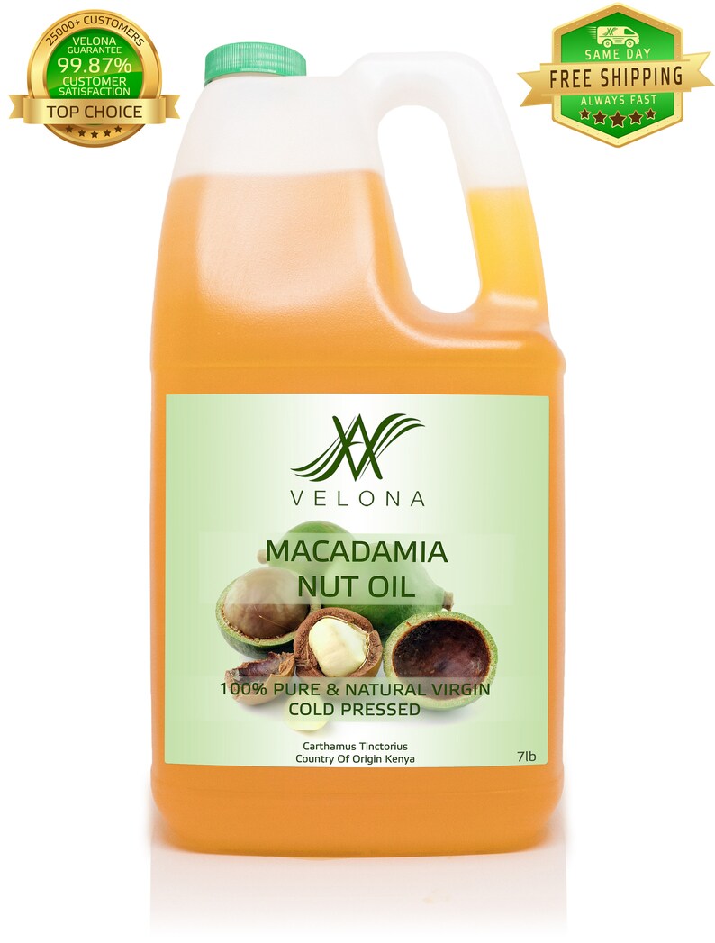 Macadamia Nut Oil by Velona 2 oz 7 lb 100 Pure and Etsy