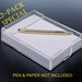 4x6 Acrylic Notepad Holder (12-Pack W/O Paper)