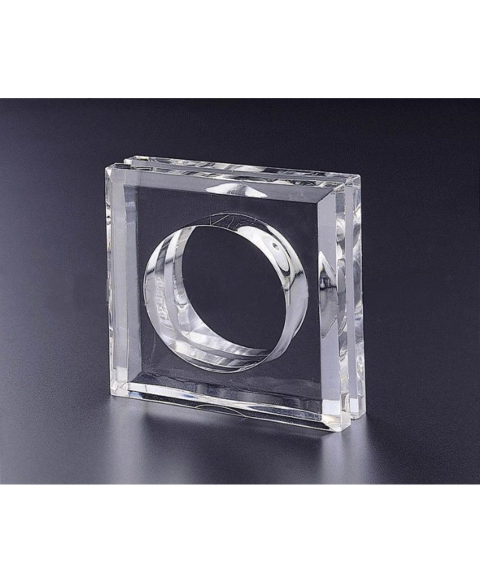 Square Acrylic Napkin Ring 12 Pack Etsy