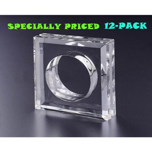 Square Acrylic Napkin Ring 12 Pack Etsy