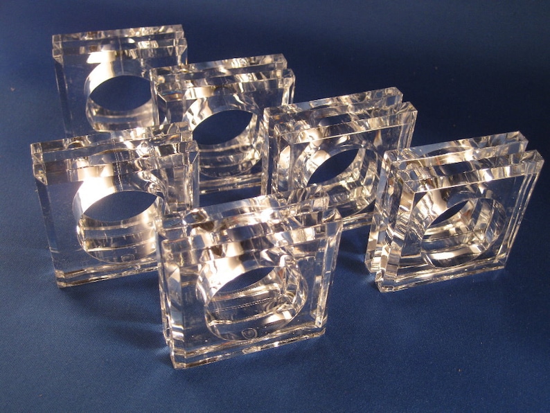 Square Acrylic Napkin Ring 144pack Etsy