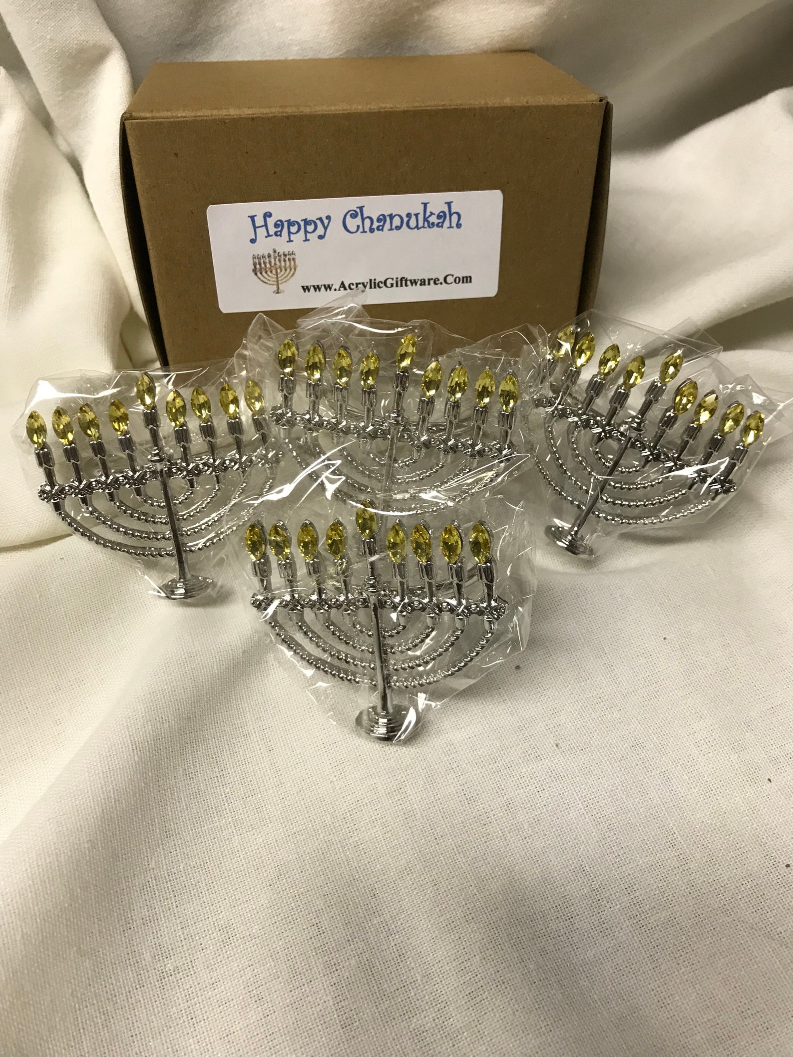Chanukah Menorah Napkin Ring set of 4 Etsy