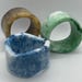 Acrylic Resin Ceramic Napkin Ring Set of 4 - Hand Crafted - Contemporary/Modern - Multi-Color Design