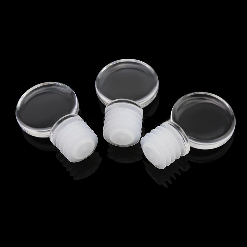 Round Acrylic Wine Bottle Stopper Blanks 12pack Etsy