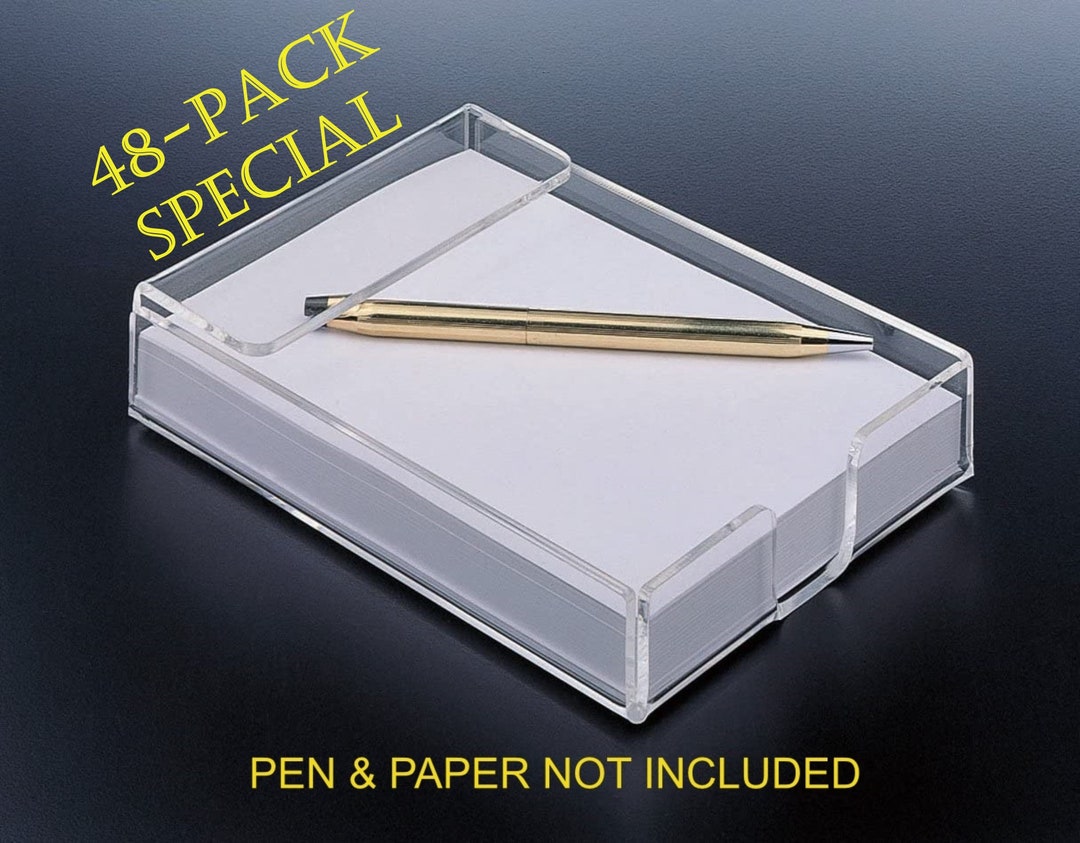 4x6 Acrylic Notepad Holder 48pack W/O Paper Etsy