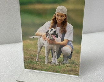 Double Sided 3x5 Acrylic Picture Frame Double Footed