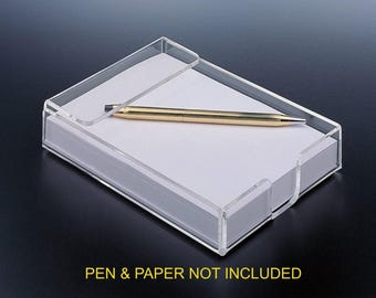 4X6 Acrylic Notepad Holder (W/O Paper)