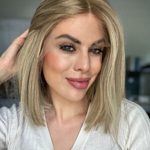 Human Hair Lace Top Wig “6244&quot; [M] 12”