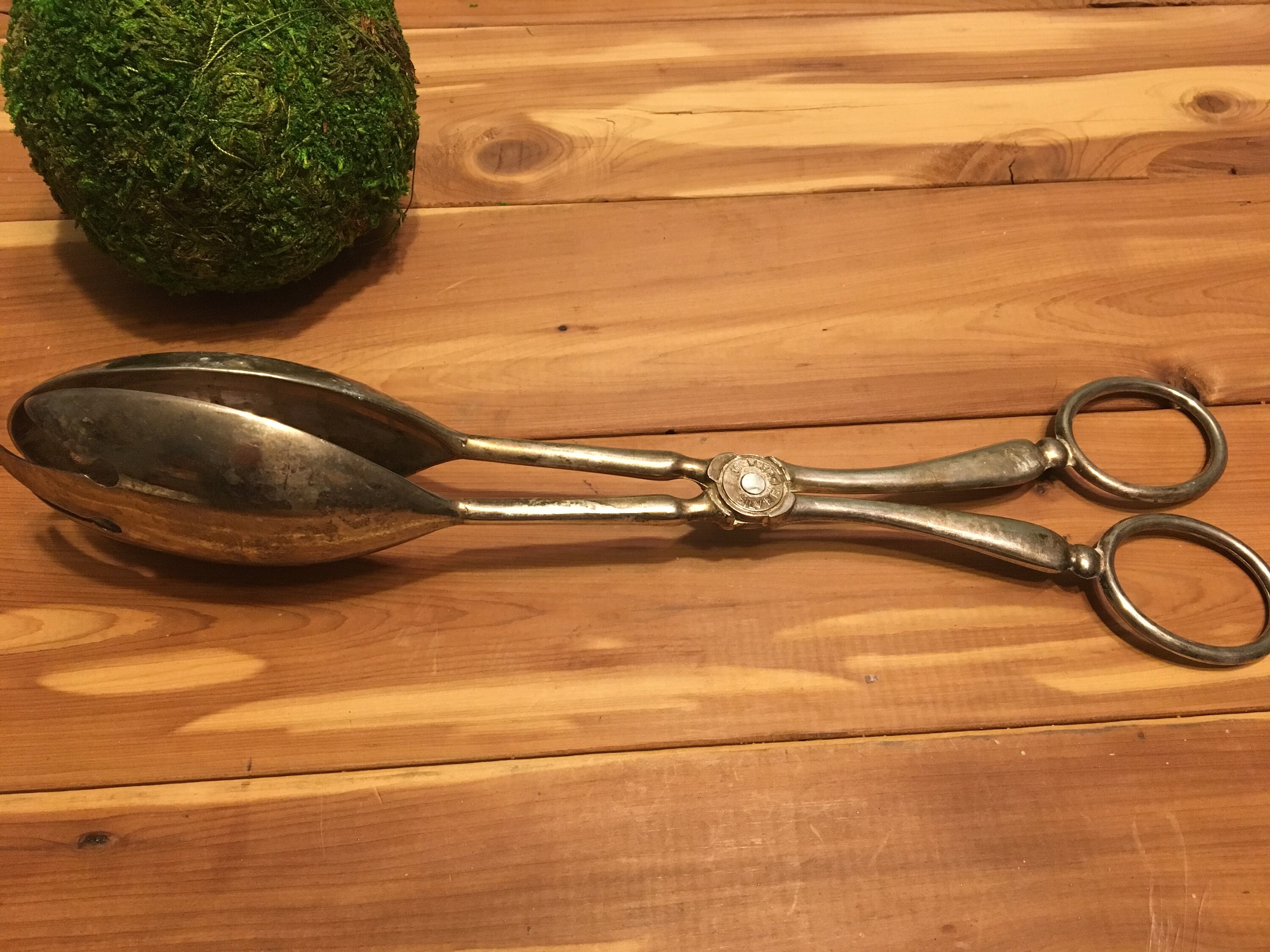 Silver Plated Vintage Serving Tongs Etsy.de