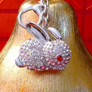 Beautiful Crystal Diamante Unicorn Rhinestone Keyring Charm Pendant Purse Bag Key Ring Chain Keychain Gifts