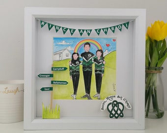 Irish Dancing Personalised Illustration - Thank you gift for Coaches - Irish Dancing School - Irish Art