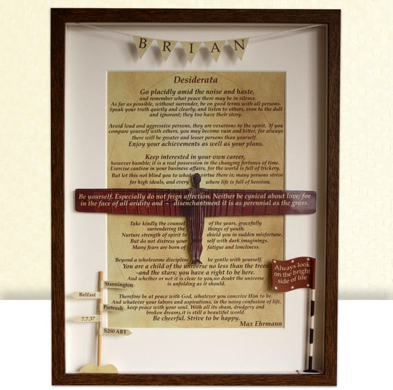 Bespoke Memorial Desiderata Framed Loss Of Loved One Etsy