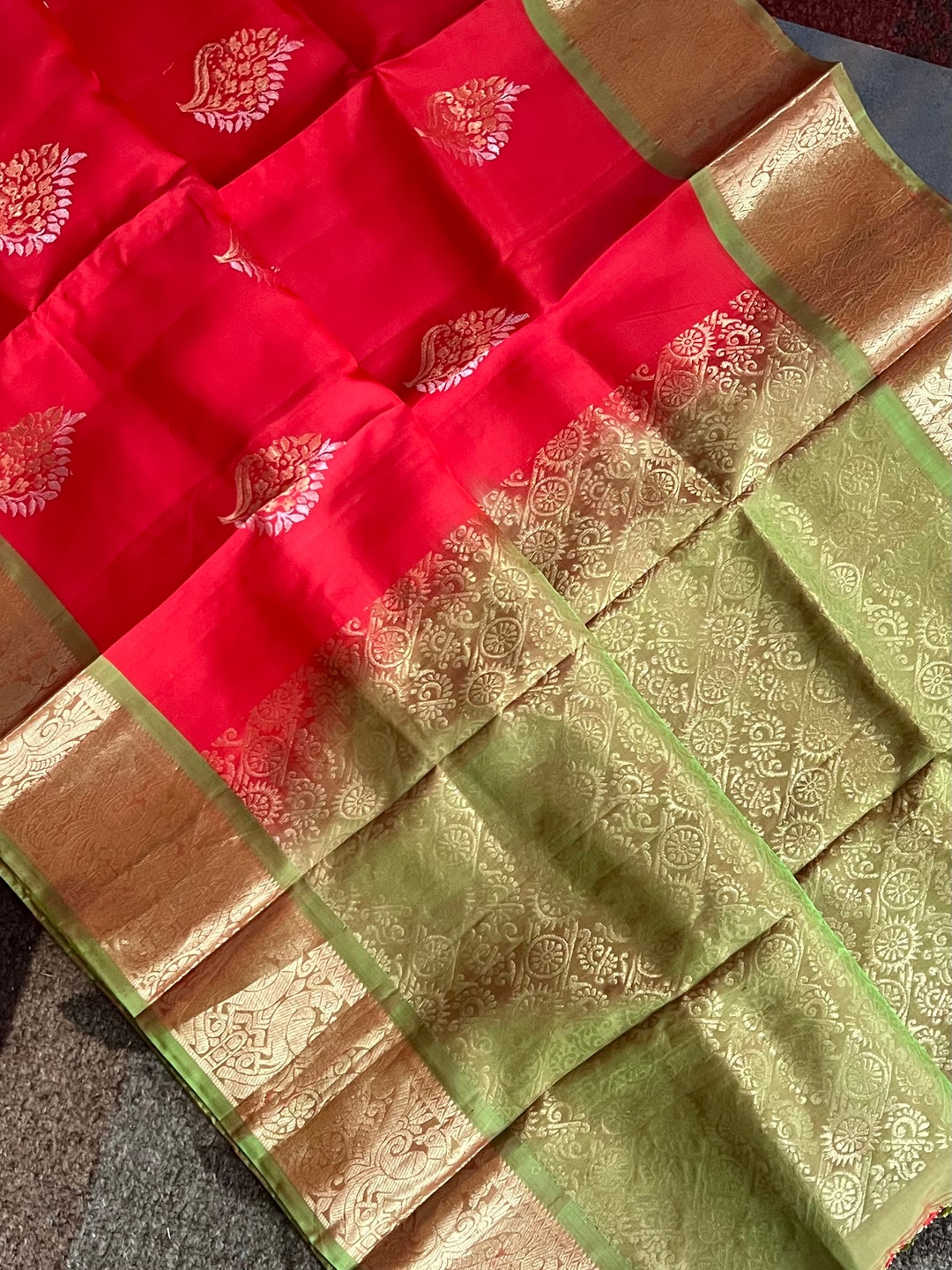 Brown - Kanchipuram Cotton Blouse Piece 35