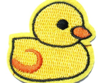 Baby Duck Applique Patch 3-Pack, Iron on Bow Tie Duckling 2/" Ducky