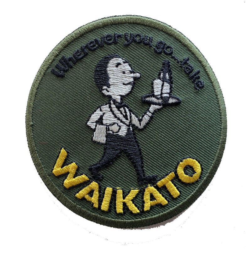 Waikato Draught Beer /'Willie The Waiter/' Embroidered Patch