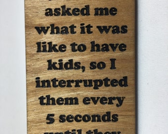 Wood Refrigerator Magnet - Interrupt Kids