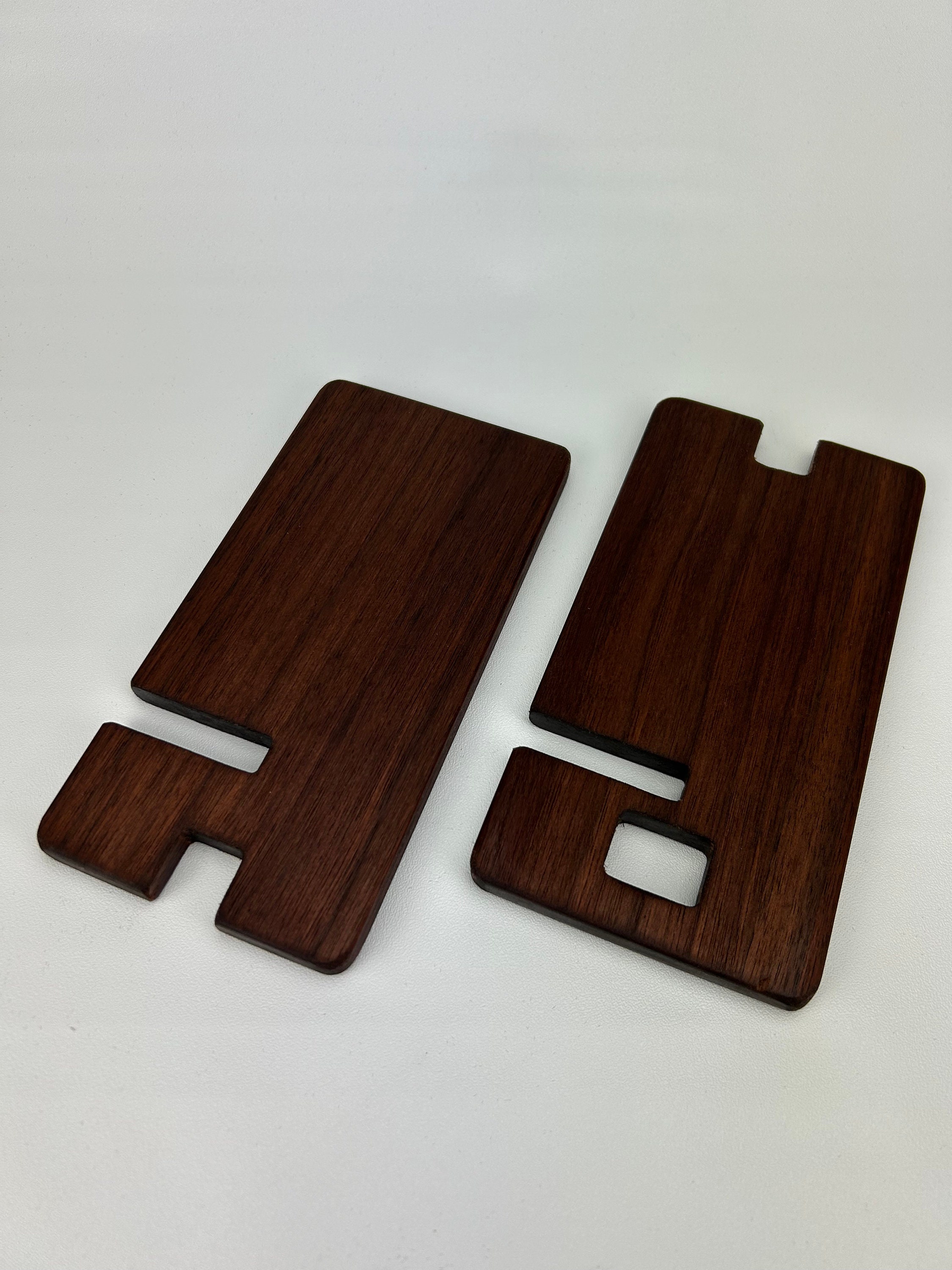 Wooden Walnut Phone Stand Etsy
