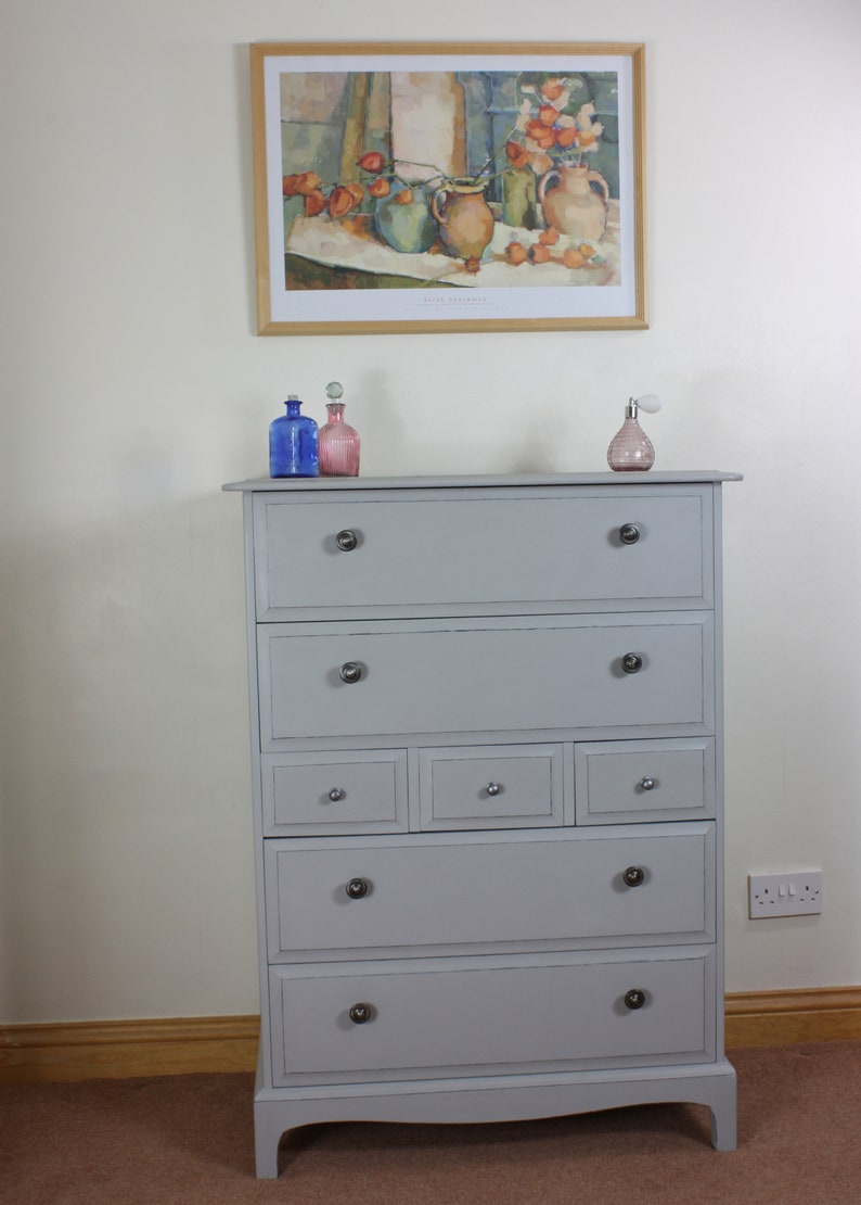 Bedroom Drawers Suite Stag Minstrel 1 Tallboy 2 Bedside Etsy