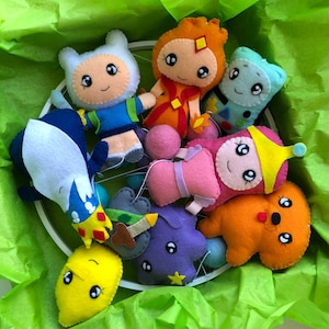 Mobile per bambini Adventure time nursery Mobile per cartoni animati BMO Principessa del fuoco lemongrab Re del ghiaccio Finn Jake Mobile per culla Principessa dello spazio grumoso Menta