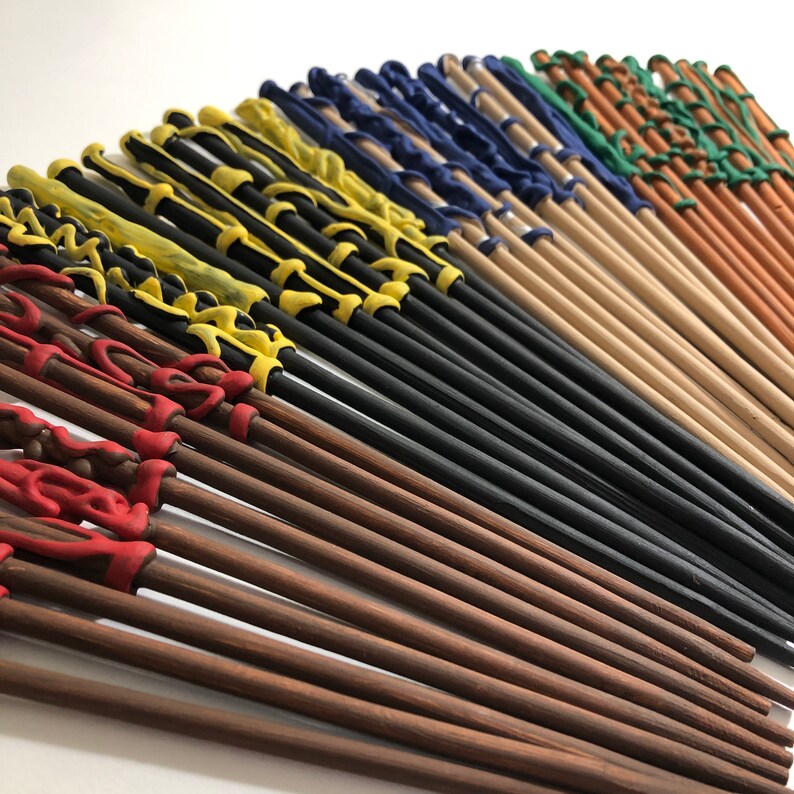 Harry Potter House Wand Party Favors Gryffindor Hufflepuff Etsy