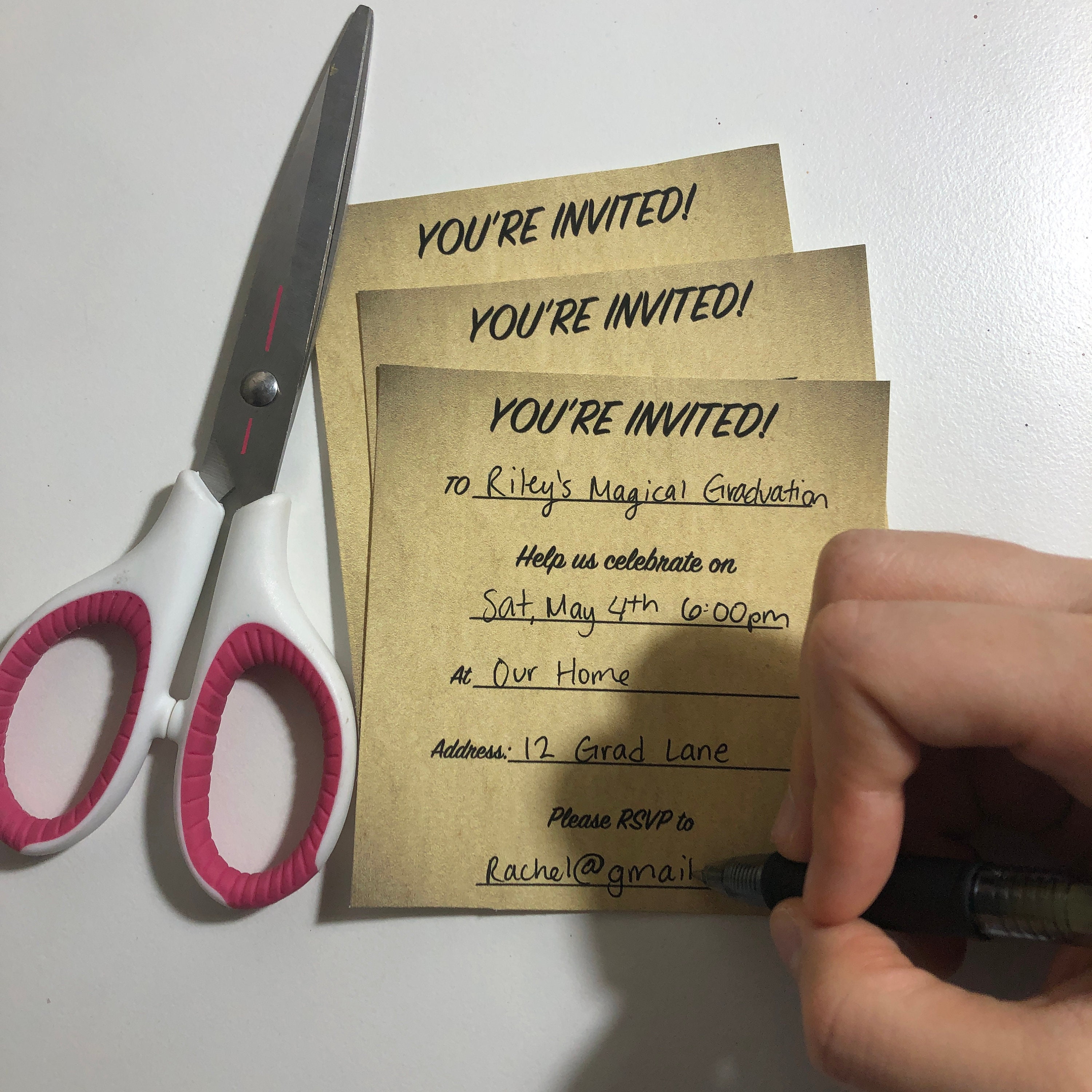 Fill In RSVP cards Create Your Own RSVP magic party custom Etsy