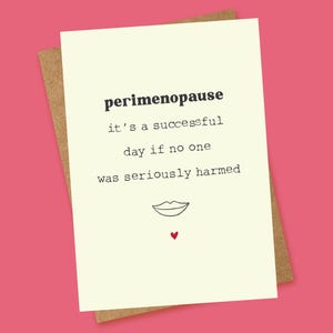 Perimenopause Karte - Niemandem geschadet!