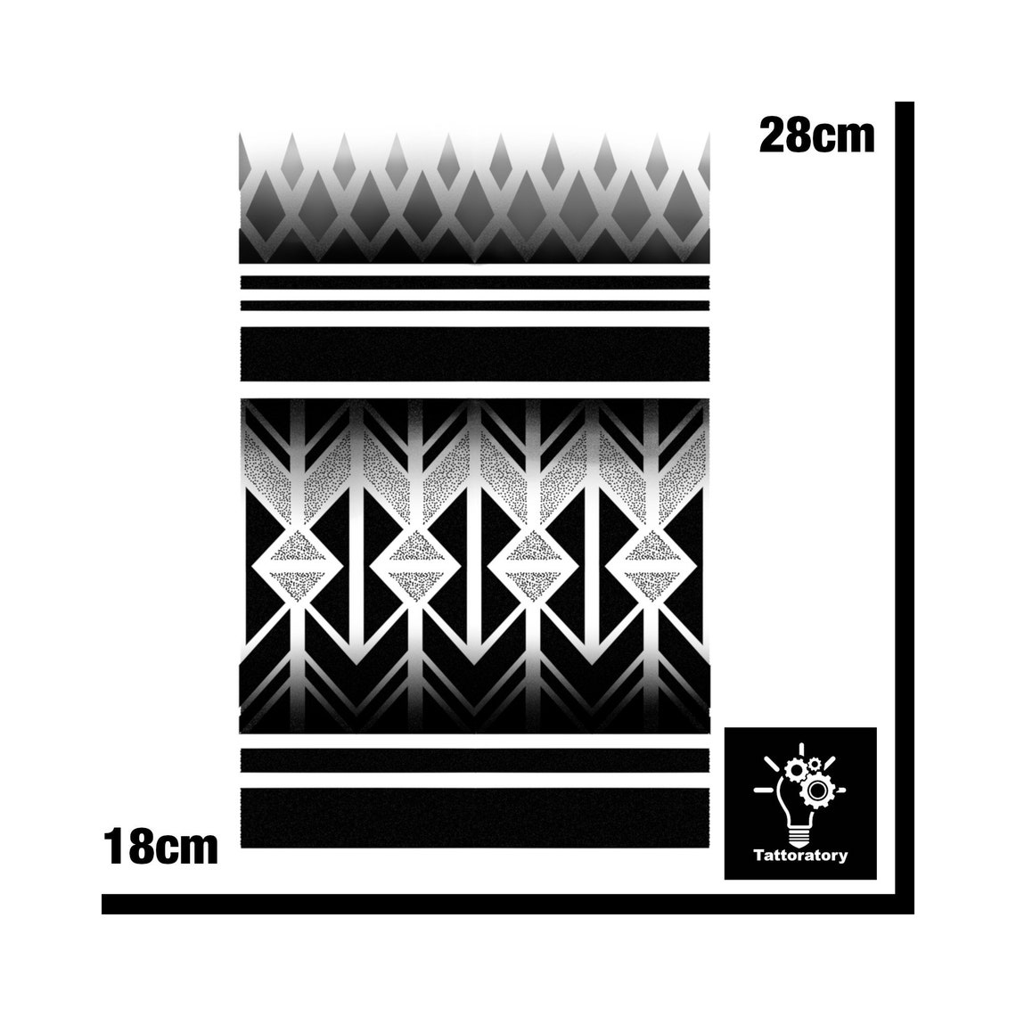 Temporary Tattoo Half Sleeve, Temporary Tattoo Geometric, Temporary