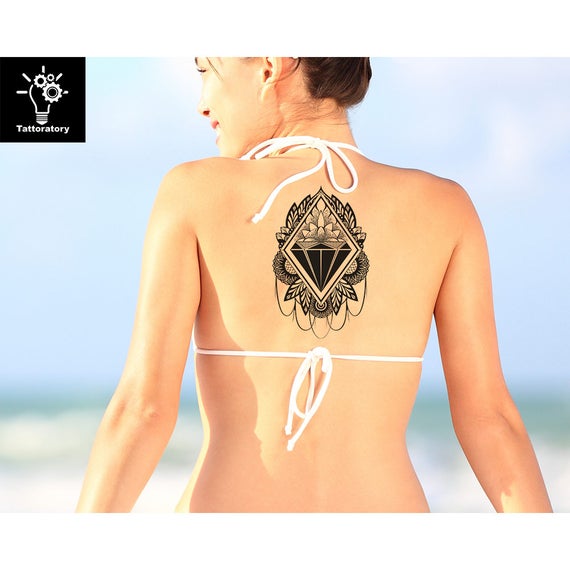 diamant temporäre tattoo diamond tattoo diamond gefälschte | etsy