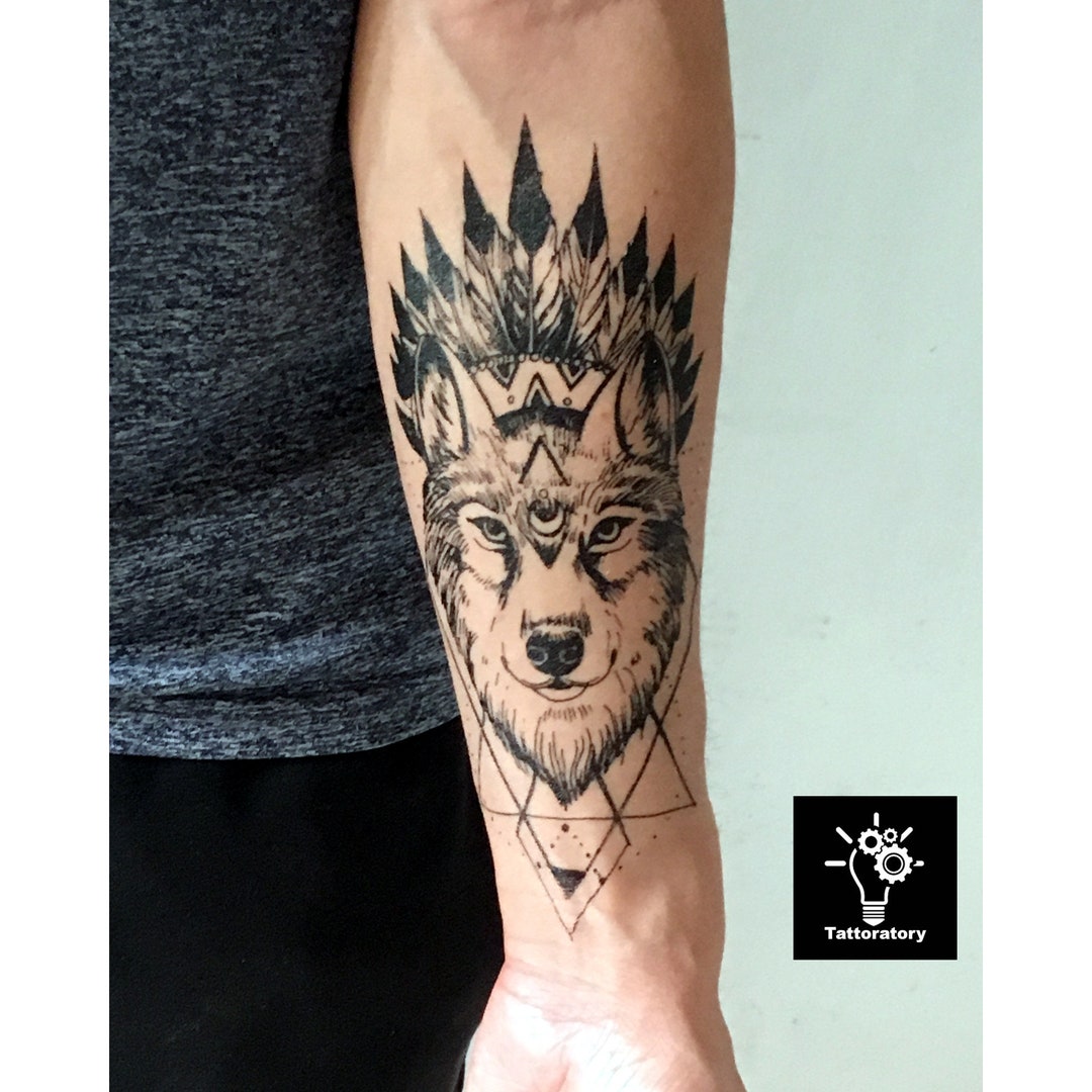 Geometric Wolf Tattoo Forearm Tattoo for Men Half Sleeve - Etsy Canada Geometric Wolf Tattoo Forearm Tattoo for Men Half Sleeve - Etsy Canada