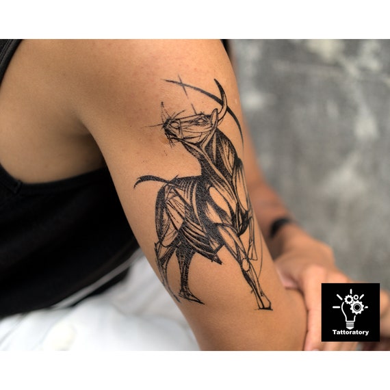 25 Powerful Bull Skull Tattoo Ideas for Men & Women in 2024