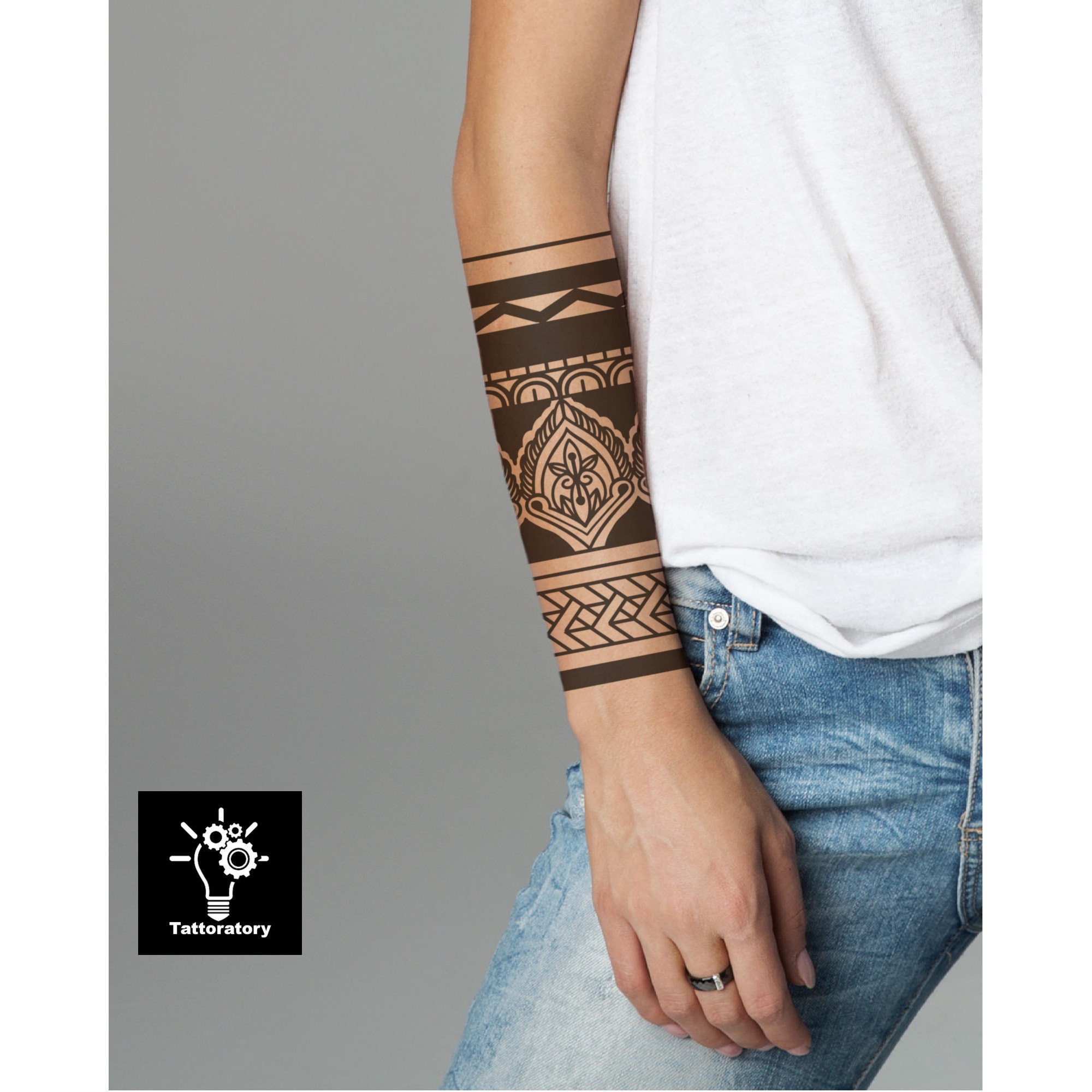 Large Forearm Tattoo Black and White for Women, Henna Tattoo Sleeve, Half  Sleeve Tattoo, Fake Tattoo Sleeve, Temporary Tattoo Sleeve Women -   Canada