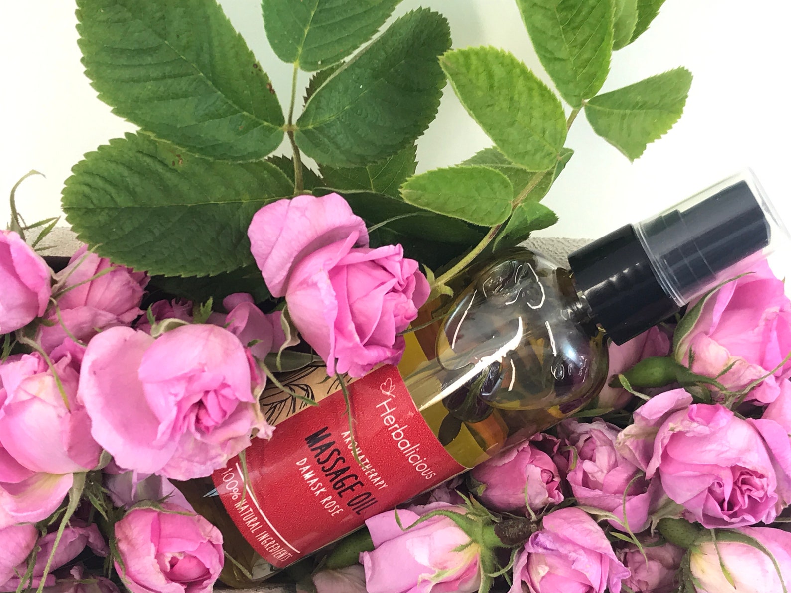 Organic Rose Massage Oil Damask Rose Body Oil Relaxing Etsy