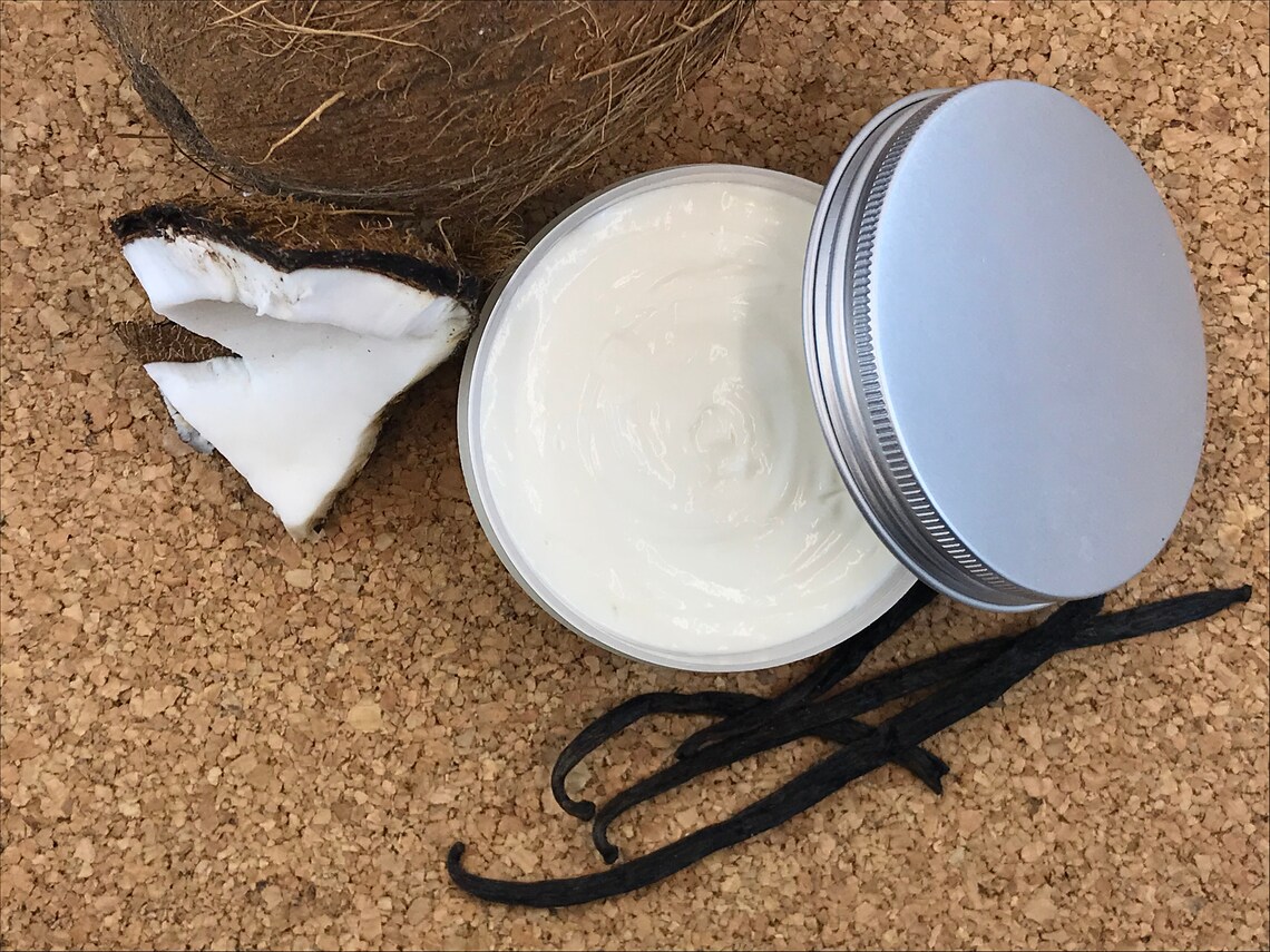 Vanilla Coconut Body Butter, Natural Body Butter, Organic Moisturizer, Natural Skin Care