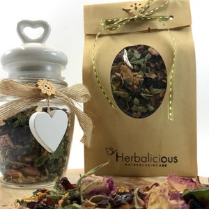Aphrodite tea, immune boost herbal tea, organic herbal blend, digestion tea, rosehip tea, herbal remedy image 3
