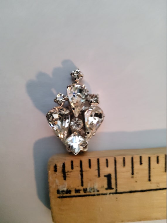 Weiss rhinestone clip on earrings - image 5