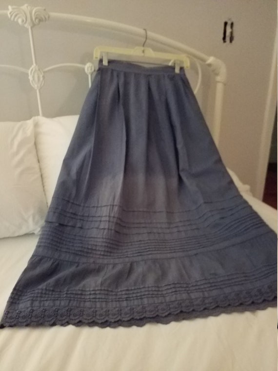 Antique cotton petticoat - image 2