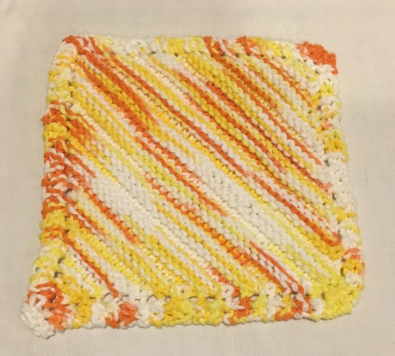 Hand Knit Washcloth image 1