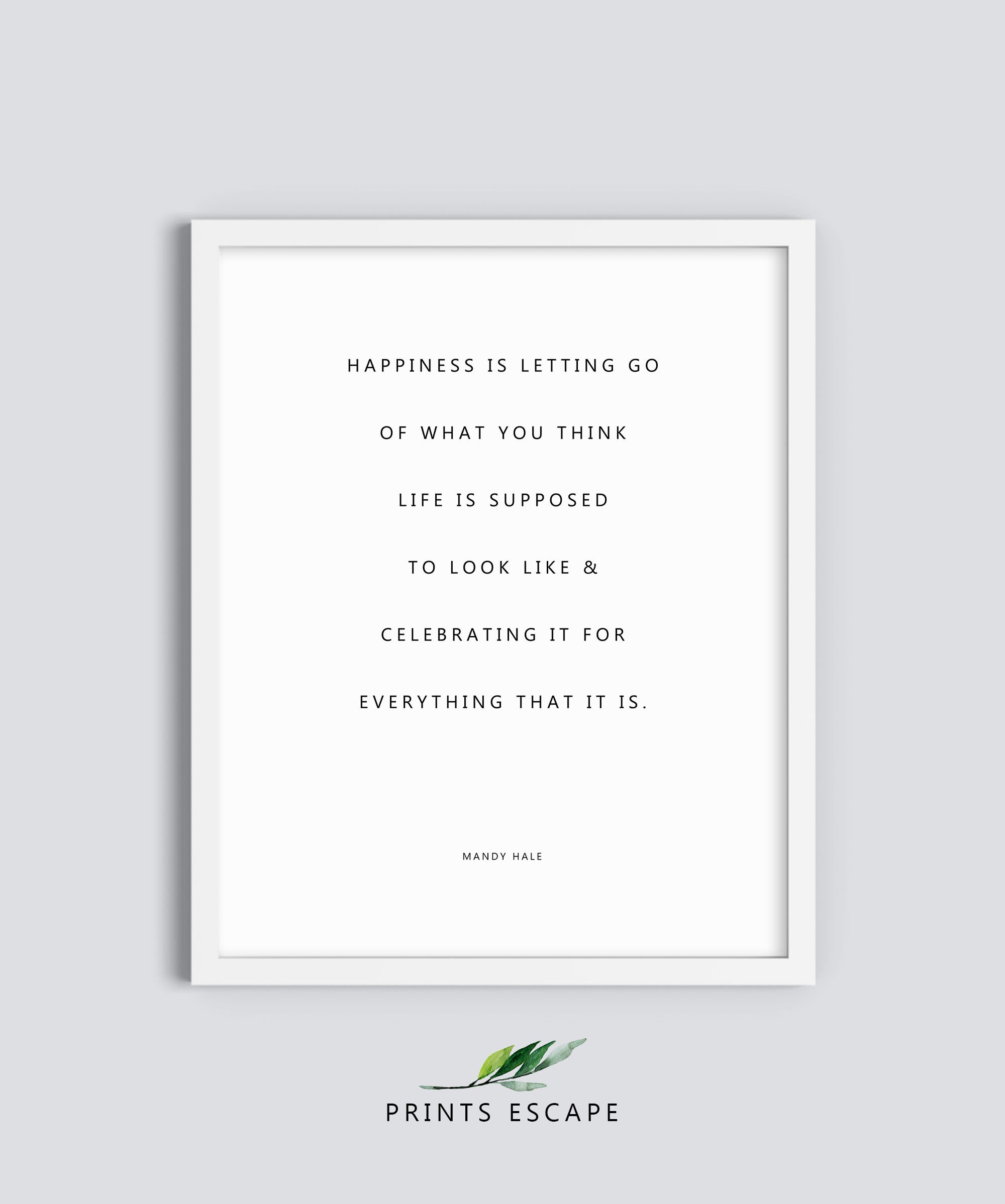 Mandy Hale Inspirational Quote Printable Wall Art - Etsy