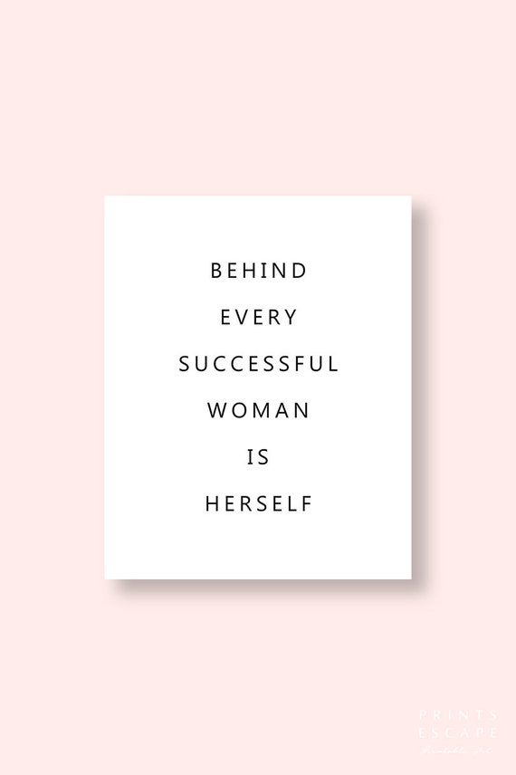 Girl Boss Inspirational Quote Women in Business Quote Female | Etsy