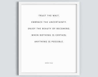 mandy hale quotes trust the wait