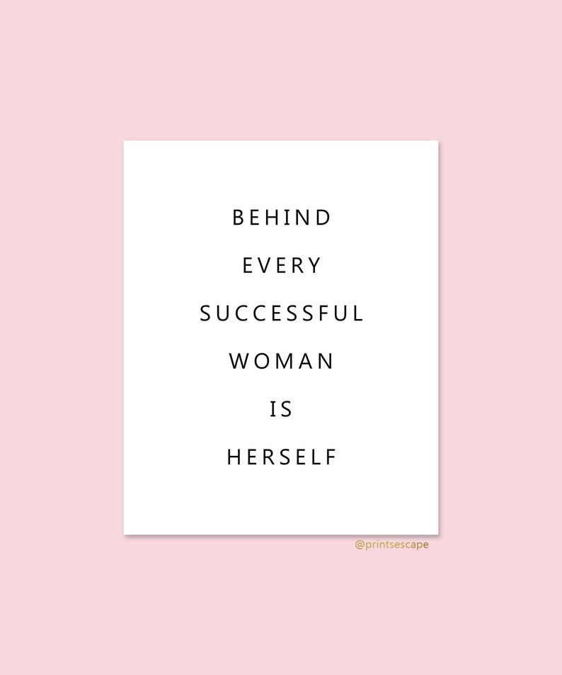 Girl Boss Inspirational Quote, Women in Business Quote, Female ...